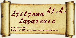 Ljiljana Lazarević vizit kartica